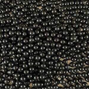 100 grams Faux Fake Boba Beads 8 - 9.5mm Black Caviar Slime Topping Fake Food